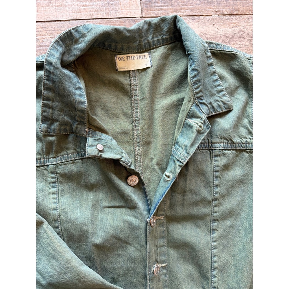 We The Free Margarita Jumpsuit Size S GREEN EVERGLADES - Picture 7 of 10